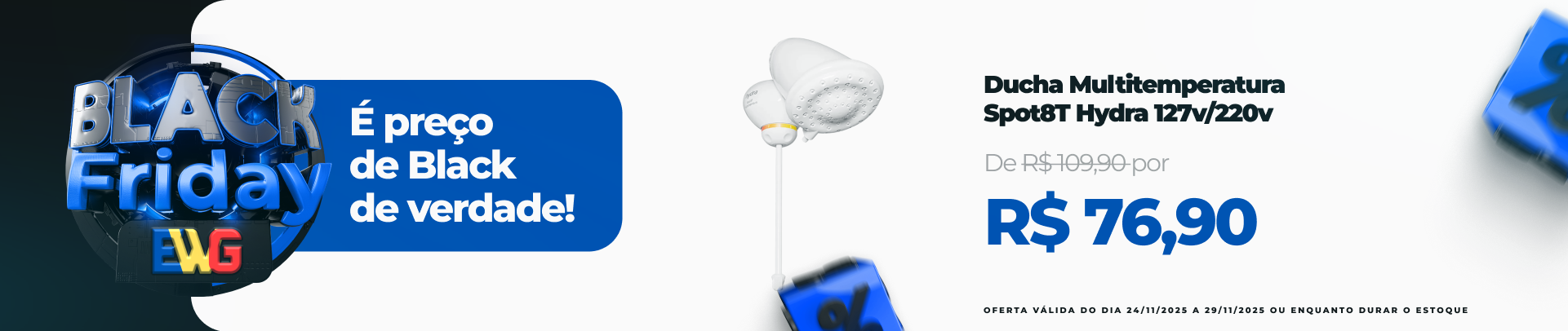 Ducha Multitemperatura Spot8T Hydra 127v/220v